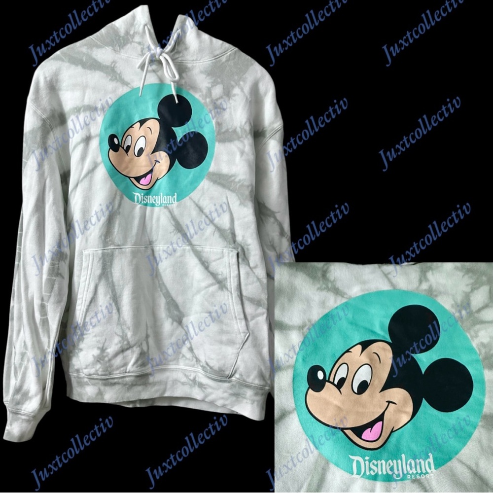 NWT Disneyland Mickey Mouse Tie Dye Hoodie Sweatshirt